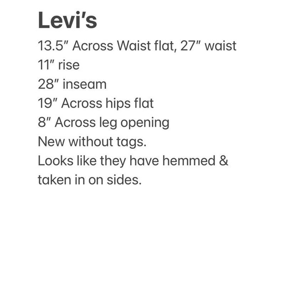 Vtg‎ Levi’s for Gals Sta-Prest Big E Avocado Green Pants Jeans 27" Waist NOS - Picture 11 of 11